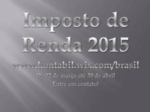 Imposto de Renda 2015